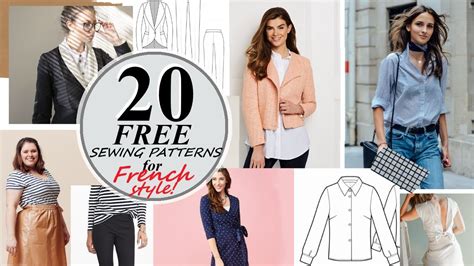 20 Classic And Free Sewing Patterns For Sewing A French Style Wardrobe