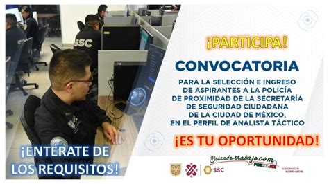 Convocatoria Polic A De Proximidad En Perfil De Analista T Ctico De La