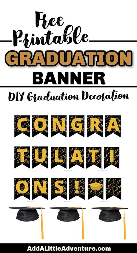 Free Printable Graduation Banner These Template Designs And Printable ...