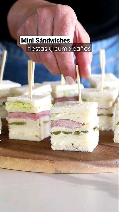 MINI SÁNDWICHES para fiestas y cumpleaños shorts shortvideo cortos