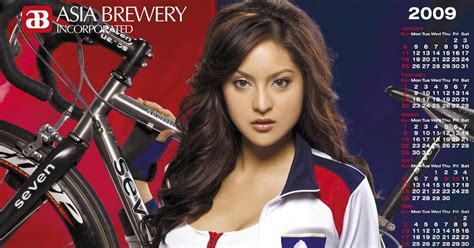 Precious Adona And Riza Santoss Sizzling Hot Asia Brewery Calendars Sexiest Pinays