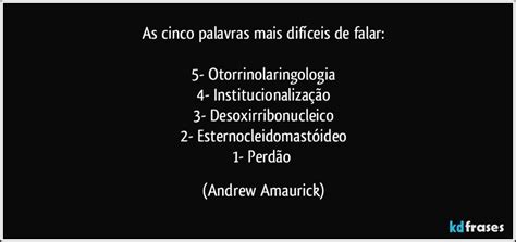 Palavra Dificil De Falar - As cinco palavras mais difíceis de falar: 5-...