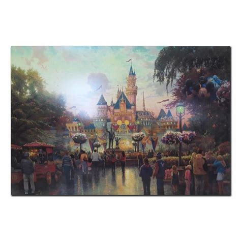 Sold At Auction Thomas Kinkade Thomas Kinkade S Disneyland 50th