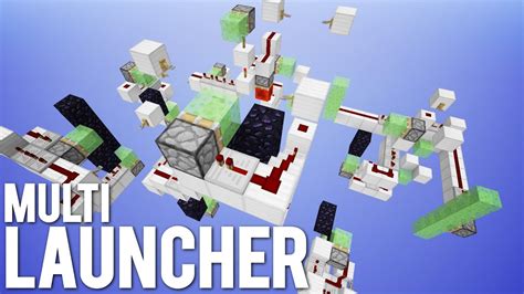 Minecraft Mega Slimeblock Multi Launcher Slime Coaster Youtube