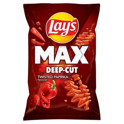 Lay's Lays Max Paprika Chipsy ziemniaczane deep-cut 120g 13922630794 ...