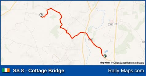 Karte WP 8 Cottage Bridge Mayo Stages Rally 2022 RallyeKarte De