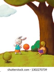 180 Rabbit and turtle story Stock Illustrations, Images & Vectors | Shutterstock