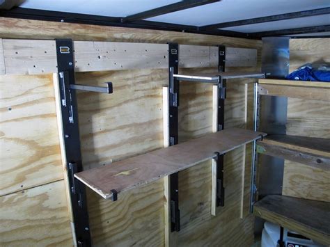 Rackem Side Wall Adjustable Shelf Supports For Enclosed Cargo Trailers