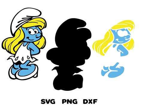 Cartoon Svg Png Vector Smurfs Layered Design Smurfs Svg Png Vector