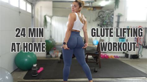 Pt 4 At Home Workout For Fat Loss Under 30 Mins 24 Min Glute Lifting Workout Butt Lifting