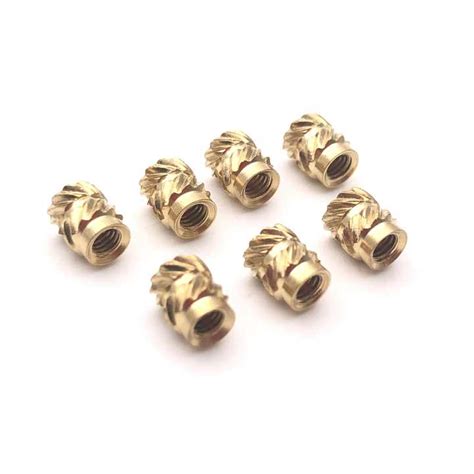 M1 4 M1 6 M2 M2 5 M3 M4 Insert Brass Knurled Nuts Brass Hot Melt Inset