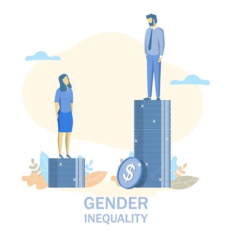 Premium Vector Gender Inequality Vector Flat Style Design Illustration