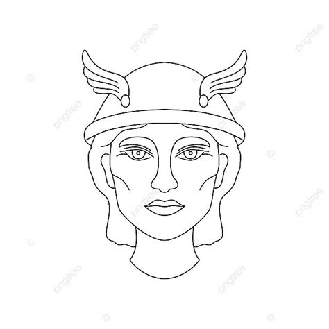 Greek God Hermes Drawing Statue Icon Vector Drawing Statue Icon Png