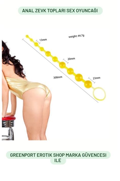 Greenport Anal Tıkaç Topu Vajina Topu Sex Oyuncağı Mastürbatör Penis Sarı Sex Oyuncak Erotik