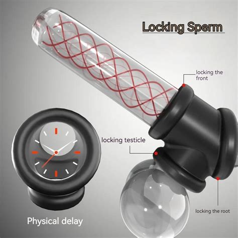 Locking Sperm Penis Ring Silicone Cock Rings Sex Toys For Men Rings Delay Ejaculation Chastity