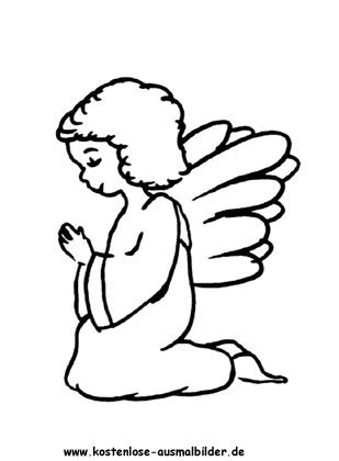 Weihnachtsengel zum ausmalen - Engel ausmalen | Malvorlagen Engel ausmalen