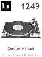 DUAL 1249 TURNTABLE SERVICE / REPAIR MANUAL - Tradebit