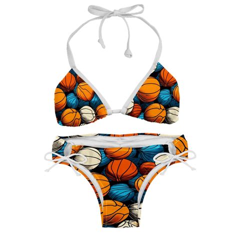 Eiffel Tower Valentine S Day Detachable Sponge Adjustable Strap Bikini Set Two Pack Versatile