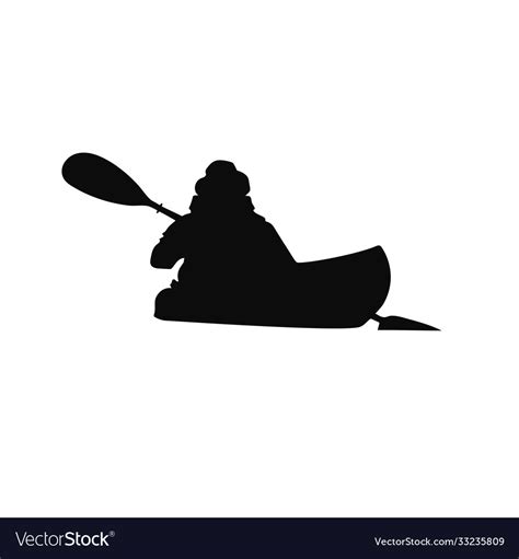 Canoe Paddle Silhouette