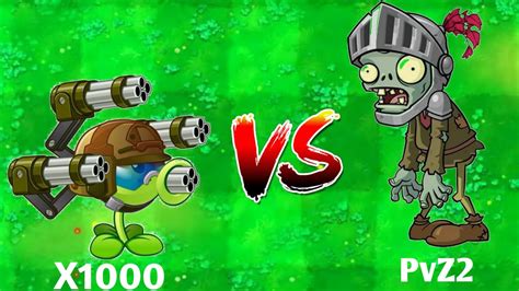 Plants Vs Zombies Hack 2 Gatling Pea Vs Tall Nut Vs All Zombie Pvz 1 Zombijon Youtube