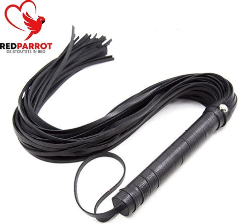 Zweep Sm Leder Luxe Uitvoering Sex Zweep Bdsm Goede Kwaliteit Halve Bol