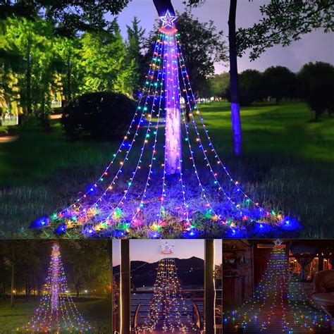 waterproof outdoor christmas tree with lights