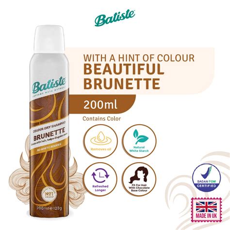 Jual Batiste With A Hint Of Colour Beautiful Brunette Dry Shampoo 200ml Shopee Indonesia
