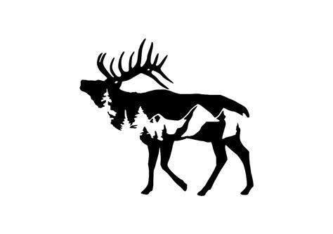 Mountain Elk Vinyl Decal Accessories For Jeep Decal For Etsy Elk