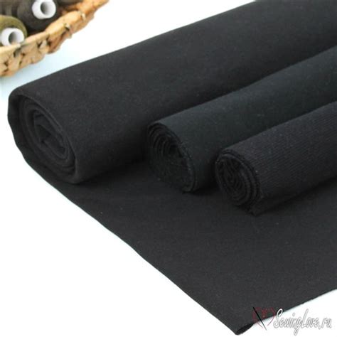 Ткани и трикотаж SewingLove.ru - Интерлок Чёрный