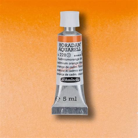 Schmincke Horadam Watercolour Ml Cadmium Orange Deep S The