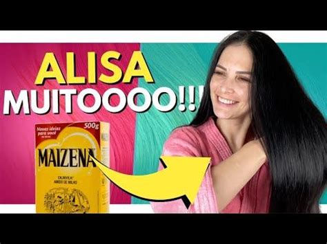 Como Usar Maizena Nos Cabelos Alisamento Natural Amido De Milho