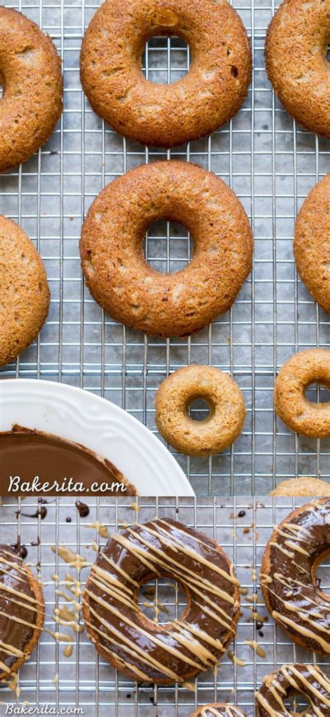 Peanut Butter Banana Donuts With Chocolate Peanut Butter Glaze Gluten