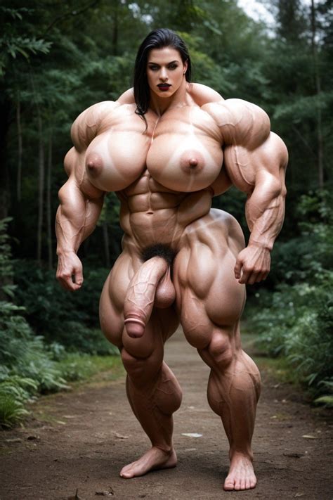 Among Crowd Hyper Giant Muscles No Testicles AI Gay Porn