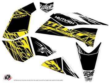 Kit D Co Quad Eraser Fluo Ktm Sx Jaune Kutvek