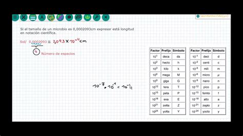 Determinación de el tamaño de un microbio Notación Científica 4 YouTube