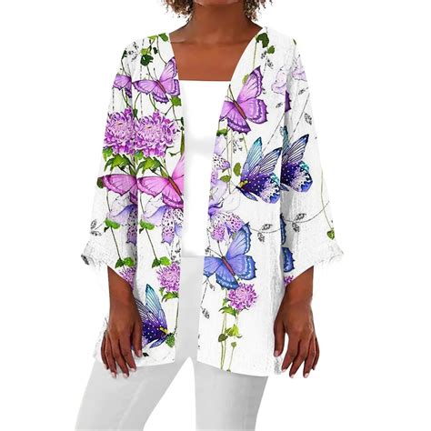 JULMCOMO Spring Cardigans For Women 2024 Plus Size Loose Kimono