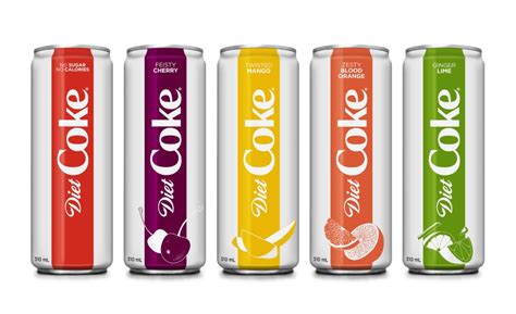 Diet Coke Ginger Lime Feisty Cherry Zesty Blood Orange Twisted Mango