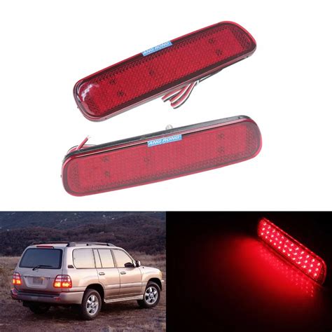 Angrong Reflector De Parachoques Trasero Rojo Luz Led De Freno Para