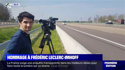 L hommage des journalistes de BFMTV à leur confrère Frédéric Leclerc