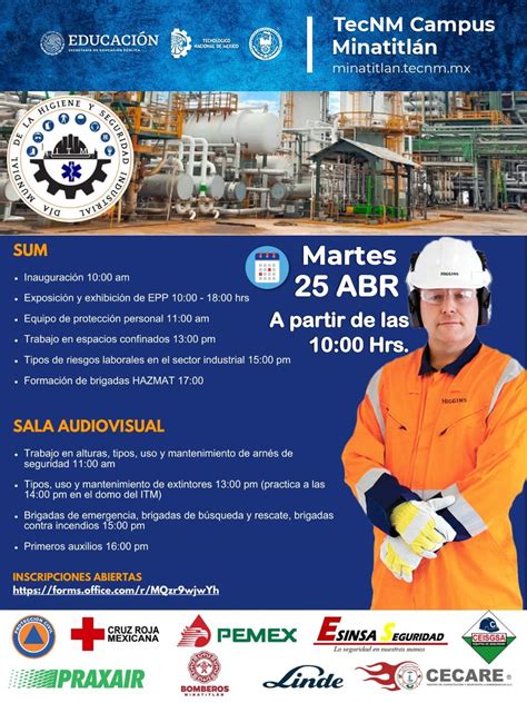 CICLO DE ACTIVIDADES DÍA MUNDIAL DE LA HIGIENE Y SEGURIDAD INDUSTRIAL