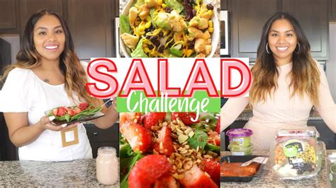 7 Day Salad Challenge I Lost Weight 🔥🔥 Salad Fast Youtube