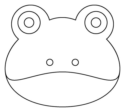 Frog Face Emoji Coloring Page Colouringpages