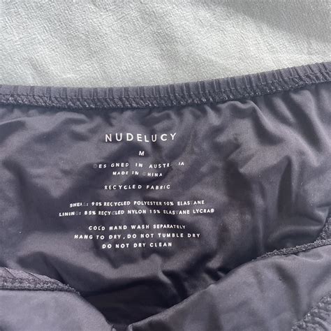 Nude Lucy Black Cheeky Tie Side Swimmer Bottoms Size Depop