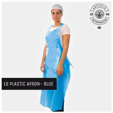 Ldpe And Hm Pe Plain Plastic Disposable Apron For General Size