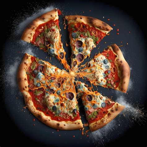 Premium Photo | Pizza in Flight: Let Your Tastebuds Soar with this ...