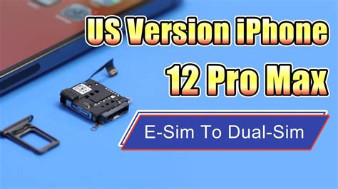 US Version iPhone 12 Pro Max, Convert E-Sim To Dual-Sim. - YouTube