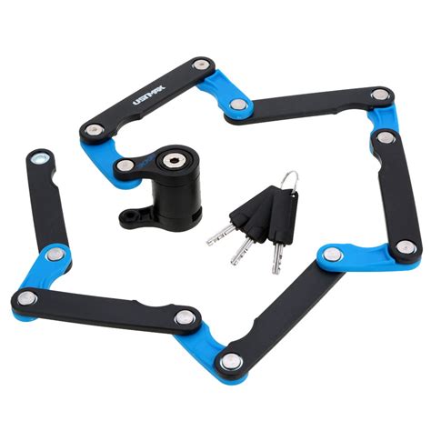 Shearing Resistant Steel Folding Bicycle Lock with Lock Cage - Walmart.com - Walmart.com