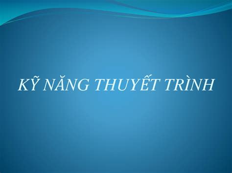 Solution Ky Nang Thuyet Trinh Studypool