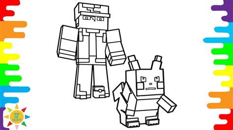 Minecraft Pokemon Coloring Pages Minecraft Coloring Pokemon Axol And Max Hurrell Shots