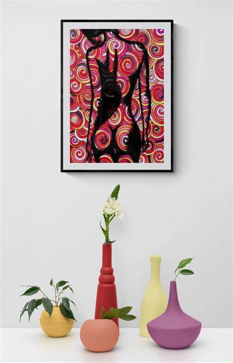 Naked Woman Wall Art Nude Female Print Modern Nude Print Feminine Print Naked Woman Print